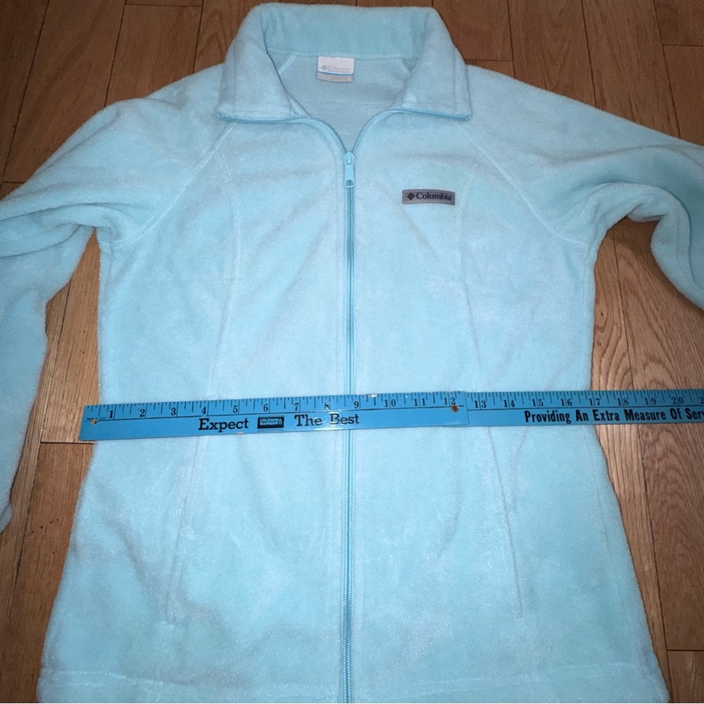 Columbia Women's Pale Blue Full-Zip Teddy Fleece Jacket - Picture 12 of 16